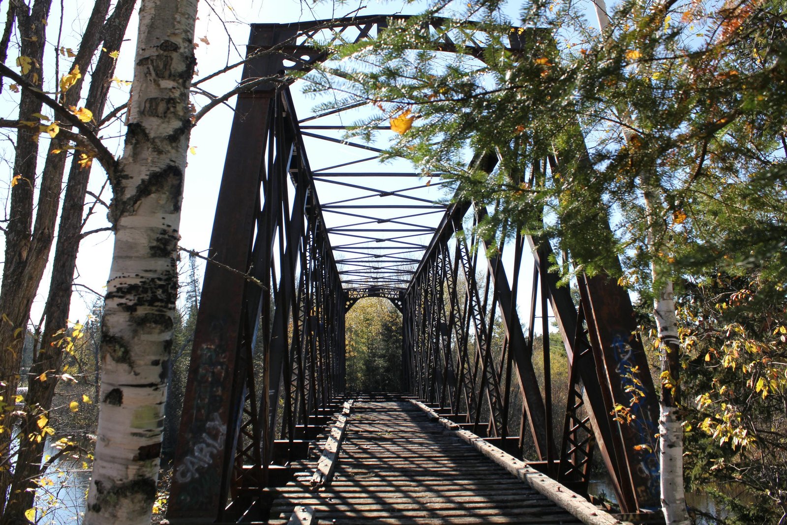 Looking south